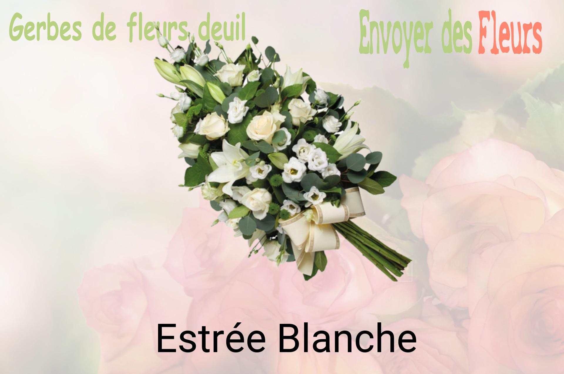 Gerbe de fleurs de deuil livrée à Estrée-Blanche